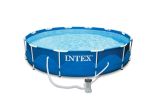 Intex zwembad rond 366 x 76 | Metal Frame met filterpomp