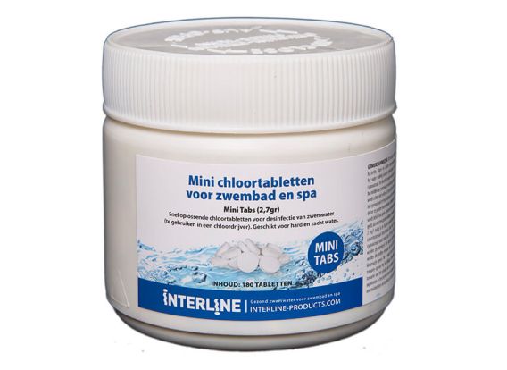 Chloortabletten voor kleine zwembadjes | Mini Tabs 2,7 gram/180 stuks