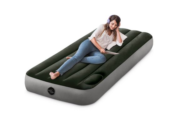Intex kampeerluchtbed Downy | Klein 1-persoons