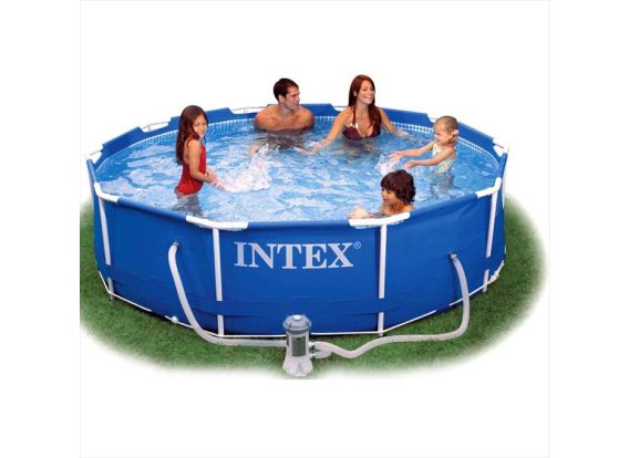 Intex zwembad rond 305 x 76 | Metal Frame met filterpomp