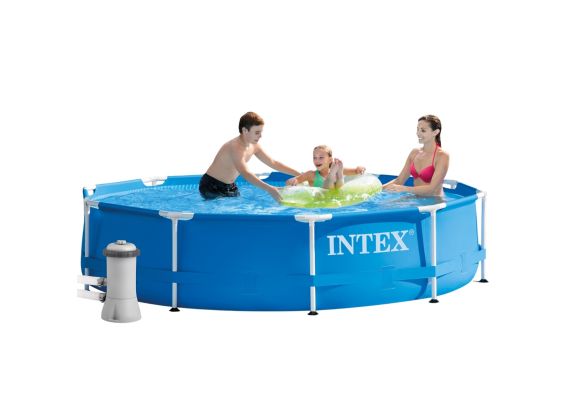 Intex zwembad rond 366 x 76 | Metal Frame met filterpomp