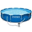 Intex zwembad rond 366 x 76 | Metal Frame met filterpomp