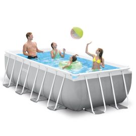 Intex zwembad 400 x 200 x 100 | Rechthoek Prism Frame met filterpomp