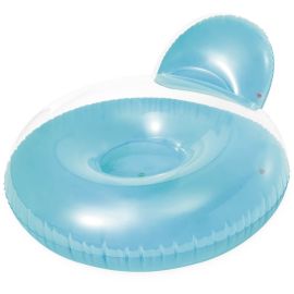Loungestoel met rugleuning - blauw