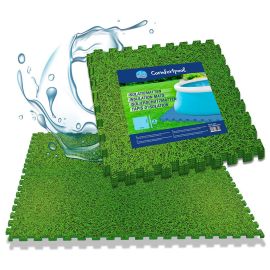 Zwembad vloertegels - 10 stuks | Gras-print| Isolatie en bescherming | Zwembad ondervloer