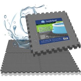 Comfortpool Zwembad Vloertegels Grijs - 10 stuks | Isolatie en bescherming | Zwembad ondervloer | 50 x 50 cm