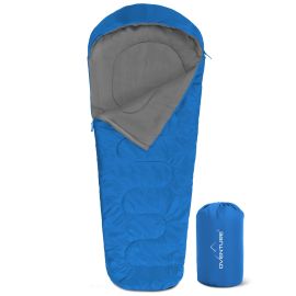 Oventure mummy slaapzak SleepPlus – blauw | Comfort tot 6 °C | Lichtgewicht en compact | Voor kamperen en backpacken