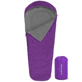 Oventure mummy slaapzak SleepPlus – paars | Comfort tot 6 °C | Lichtgewicht en compact | Voor kamperen en backpacken