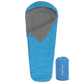 Oventure mummy slaapzak SleepPlus - turquoise | Comfort tot 6 °C | Lichtgewicht en compact | Voor kamperen en backpacken