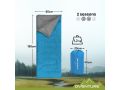 Oventure slaapzak SleepPlus - turquoise | 3-seizoenen slaapzak | Comfortabel tot 8 °C | Voor kamperen, logeren en festivals