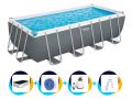 Bestway zwembad 488 x 244 x 122 cm | Rechthoekig Power Steel