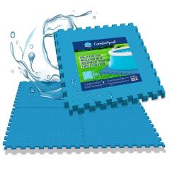 Zwembad vloertegels - 80 stuks | Extra dik | Isolatie en bescherming | Zwembad ondervloer | Foam tegels | Speelmatten | Tuin tegels | Isolatiematten