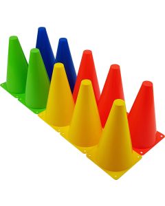 Tunturi Training Cone Set, 10pcs, 23cm, Multicolor